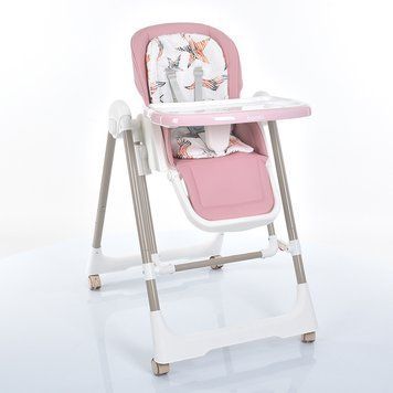Стільчик для годування Bambi з механічним укачуванням M 5897 Pink Рожевий