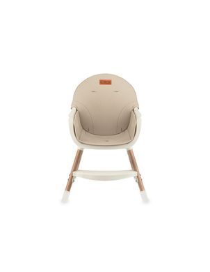 Стільчик для годування MoMi Reki Beige 2в1 (5-точкові ремені безпеки, регулювання стільниці) KRKA00035 Бежевий