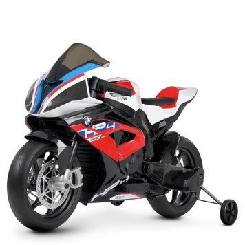Електромотоцикл дитячий BMW (2 мотори 35W, 1 акум 12V7AH, EVA, MP3) JT5001B Червоний