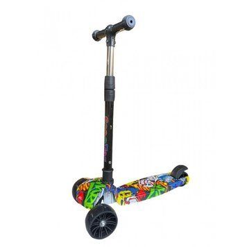 Самокат триколісний дитячий з підсвіткою коліс 216 Scooter monster (колеса PU)
