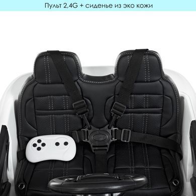 Дитячий електромобіль Land Rover (2 мотори по 45W, MP4, USB) Джип Bambi M 4418EBLR-1 Білий