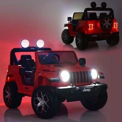 Детский электромобиль Jeep (4 мотора по 35W, MP3, USB, FM) Джип Bambi M 4176EBLR-7 Оранжевый