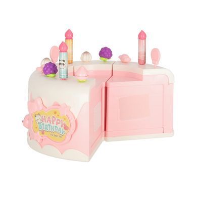Музыкальная игрушка Торт Happy Birthday (музика, свет, вращается второй ярус, корона, колпак, очки, посуда, на батарейках) B16 B16 фото
