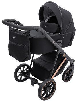 Коляска універсальна 2в1 Bair Vega Soft (чохол на ніжки, підсклянник, сумка) Чорна