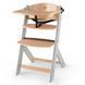 Стільчик для годування Kinderkraft Enock Gray Wood (зростаючий стілець, від 6 місяців до 10 років, регулювання сидіння)
