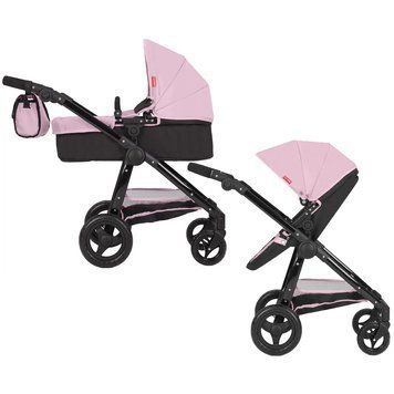 Коляска для ляльки 2в1 Carrello ULTRA 9696 PINK Рожева