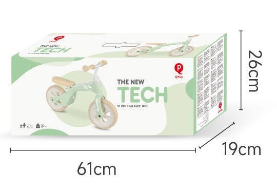 Беговел QPLAY Tech EVA (колеса EVA, регулируемое сиденье и руль) Mint Мятный
