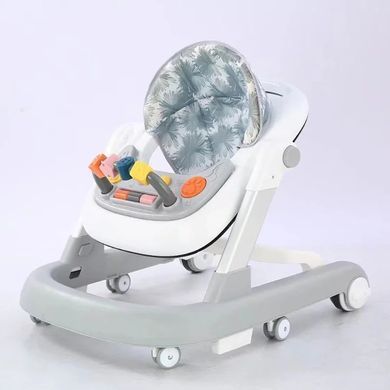 Ходунки детские Kidoro (музыка, свет, пушер) LH-805-1 Gray Серые