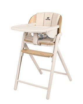 Стульчик-трансформер для кормления 3в1 деревянный CARRELLO Tenero (шезлонг) CRL-9507 Olympus Beige Wooden Бежевый