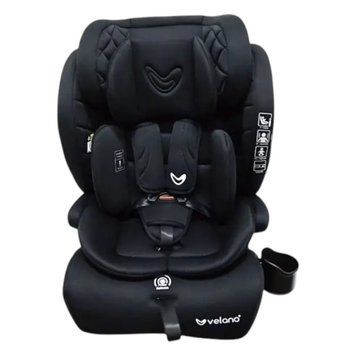 Автокрісло дитяче VELANO Flexo (i-Size 76&ndash;150 см, група 1-2-3, ISOFIX+ Top Tether/ремінь) Black Чорне