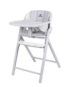 Стульчик-трансформер для кормления 3в1 деревянный CARRELLO Tenero (шезлонг) CRL-9507 Atlantis Grey Серый
