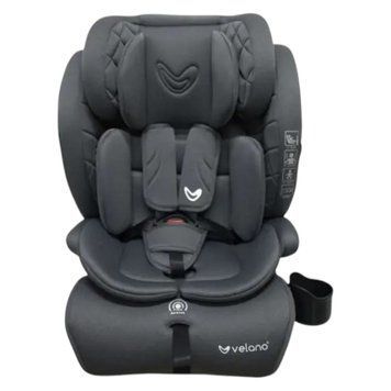 Автокрісло дитяче VELANO Flexo (i-Size 76&ndash;150 см, група 1-2-3, ISOFIX+ Top Tether/ремінь) Grey Сіре