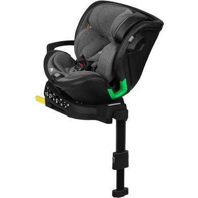 Автокресло Lionelo Harmony i-Size Grey Graphite Leather (ISOFIX, 0+/1/2/3, поворот 360&deg;, опорная стойка)