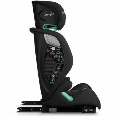 Автокресло Lionelo Igo i-Size Black Carbon (ISOFIX, группа 2/3, 100-150 см, регулировка подголовника) Черное