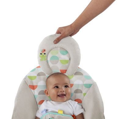 Укачивающий центр шезлонг-качели Bright Starts Happy Safari Bouncer (вибрация, мелодии, подвески)