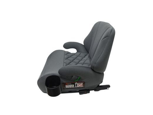 Автокрісло бустер VELANO Gravo (i-Size 125-150 см, ISOFIX, підстаканник) Grey Сіре