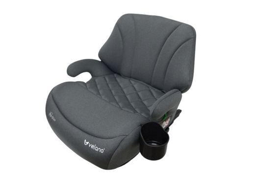 Автокрісло бустер VELANO Gravo (i-Size 125-150 см, ISOFIX, підстаканник) Grey Сіре
