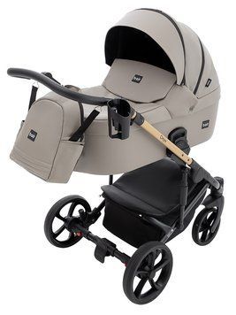 Коляска універсальна 2в1 Bair Onyx ECO (чохол на ніжки, сумка, кошик, підсклянник) Коричнева