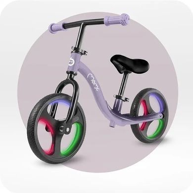 Беговел MoMi ISOKA 10 дюймов (с LED подсветкой, подножки, регулировка высоты седла, руля) ROBI00077 Рurple