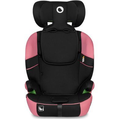 Автокресло Lionelo Levi One i-Size Pink Rose (группа 1/2/3, 9-36 кг, регулировка подголовника) Черно-розовое