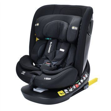 Автокресло детское (фаза 1,2, рост 40-150см, isofix, поворот 360) El Camino i-Hold ME 1188 Black Черное