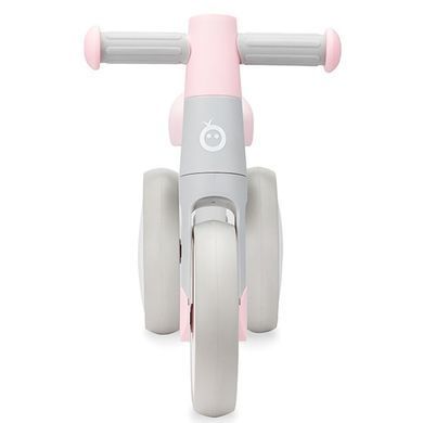 Велобіг MoMi TEDI Pink (3 колеса 18 см, антиковзкі ручки, сидіння з еко-шкіри) Сіро-рожевий