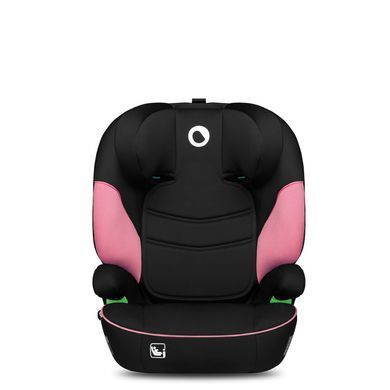 Автокрісло Lionelo Lars I-Size Pink Baby (група 2/3, 100-150 см, регулювання підголівника) Чорно-рожеве