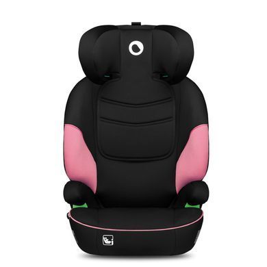 Автокрісло Lionelo Lars I-Size Pink Baby (група 2/3, 100-150 см, регулювання підголівника) Чорно-рожеве