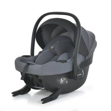 Автокрісло автолюлька для новонароджених El Camino i-LOCK (ISOFIX, зріст 40-75 см) ME 1210 Gray Сіре