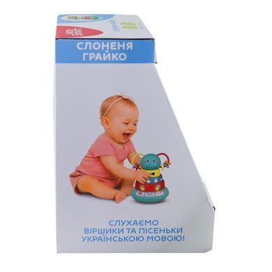 Музична розвиваюча іграшка Kiddi Smart Слоненя Грайко (укр. мова) 1305-UK 1305-UK фото