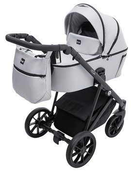 Коляска універсальна 2в1 Bair Vega Soft (чохол на ніжки, підсклянник, сумка) Світло-сіра