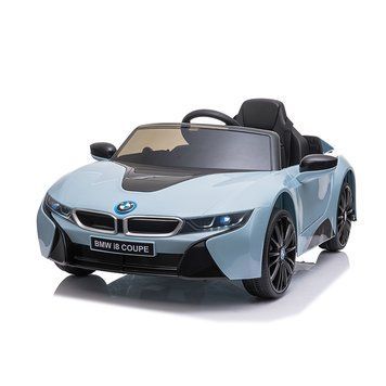Дитячий електромобіль BMW i8 Coupe (2 мотори по 35W, 12V7AH, MP3, USB) JE1001 Синій металік