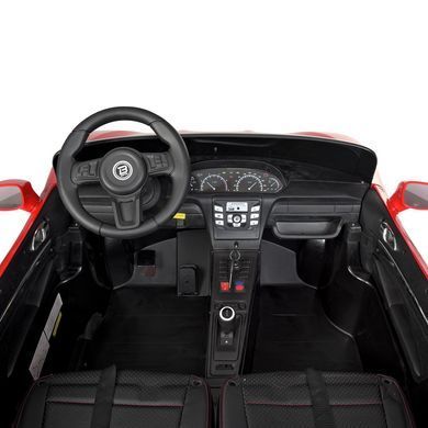 Електромобіль для підлітків двомісний Porsche (мотор 180W, MP3, USB) Bambi M 4055AL-3 Червоний